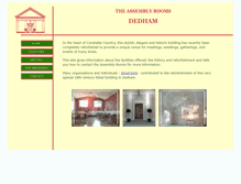 Tablet Screenshot of dedham-assemblyrooms.info